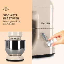 Bella Küchenmaschine 2000 W / 2,7 PS 5 Ltr Edelstahl BPA-frei -Deutschland Klarstein Verkaufs-Shop 10008232 de 0003 logo