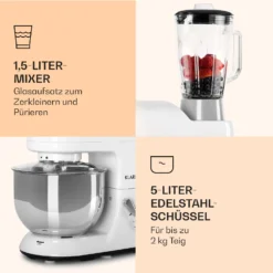 Lucia Küchenmaschine 3-in-1 2000 W / 2,7 PS 5 Ltr Edelstahl BPA-frei 5 Lucia Küchenmaschine 3-in-1 2000 W / 2,7 PS 5 Ltr Edelstahl BPA-frei -Deutschland Klarstein Verkaufs-Shop 10008236 de 0006 logo