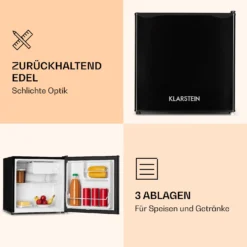 KS50-A Mini-Kühlschrank 46 Liter Mit Eisfach 41 DB -Deutschland Klarstein Verkaufs-Shop 10010814 de 0004 logo
