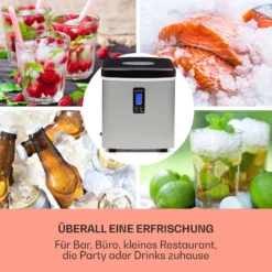 Mr. Black-Frost Eismaschine 150W Edelstahl Schwarz 15kg -Deutschland Klarstein Verkaufs-Shop 10020109 de 0003 usp