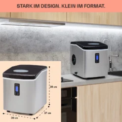 Mr. Black-Frost Eismaschine 150W Edelstahl Schwarz 15kg -Deutschland Klarstein Verkaufs-Shop 10020109 de 0006 usp