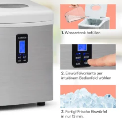 Mr. Silver-Frost Eismaschine 150W Edelstahl Weiß 15kg -Deutschland Klarstein Verkaufs-Shop 10020110 de 0004 usp