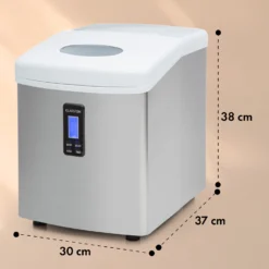 Mr. Silver-Frost Eismaschine 150W Edelstahl Weiß 15kg -Deutschland Klarstein Verkaufs-Shop 10020110 yy 0011 dimensions