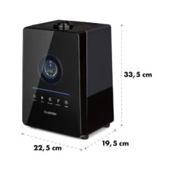 Monaco Digitaler Ultraschall-Luftbefeuchter Schwarz -Deutschland Klarstein Verkaufs-Shop 10021651 yy 0008 logo Klarstein Monaco Ultraschall Luftbefeuchter Black