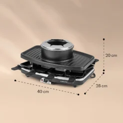 Entrecote 2-in-1 Raclettegrill & Fondue Naturstein 1100W 8 Personen -Deutschland Klarstein Verkaufs-Shop 10022268 yy 0006 logo