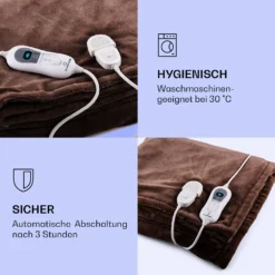 Dr. Watson XL Heizdecke 120W 3 Temperaturstufen 180x130 Cm Bedienteil 3 Dr. Watson XL Heizdecke 120W 3 Temperaturstufen 180x130 Cm Bedienteil -Deutschland Klarstein Verkaufs-Shop 10024005 de 0004 logo