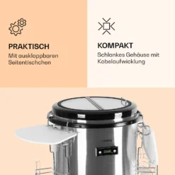 Mr. Barbot Bar-Kühlschrank 50 Liter 6-16 °C Bodenrollen Edelstahl -Deutschland Klarstein Verkaufs-Shop 10026371 de 0005 logo