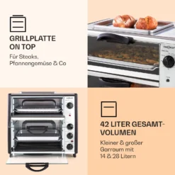 All-You-Can-Eat Doppel-Backofen Grillplatte 42 Liter 2350 Watt 2 All-You-Can-Eat Doppel-Backofen Grillplatte 42 Liter 2350 Watt -Deutschland Klarstein Verkaufs-Shop 10026452 de 0003 logo