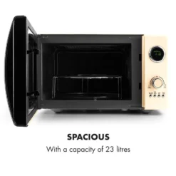 Fine Dinesty 2in1-Mikrowellen-Ofen Retro 23L 1000W 12 Programme Creme 5 Fine Dinesty 2in1-Mikrowellen-Ofen Retro 23L 1000W 12 Programme Creme -Deutschland Klarstein Verkaufs-Shop 10027095 yy 0006 logo Klarstein Fine Dinesty 2in1 Mikrowellen Ofen creme