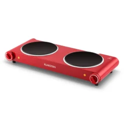 Captain Cook² Doppel-Kochplatte Infrarot 2400W Edelstahl Rot 5 Captain Cook² Doppel-Kochplatte Infrarot 2400W Edelstahl Rot -Deutschland Klarstein Verkaufs-Shop 10027876 yy 0006 titel Klarstein Captain Cook Doppel Kochplatte
