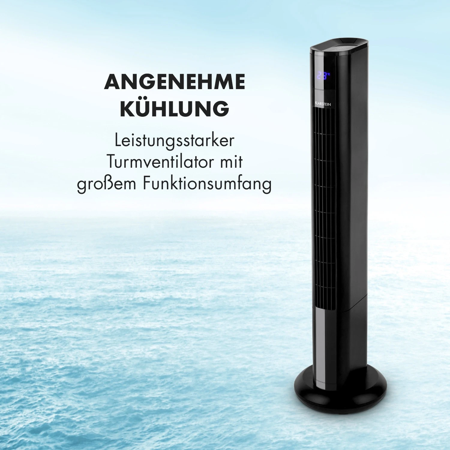 Skyscraper 3G Turmventilator 48W 1.633 m³/h Fernbedienung Skyscraper 3G Turmventilator 48W 1.633 M³/h Fernbedienung -Deutschland Klarstein Verkaufs-Shop 10027942 de 0003 logo