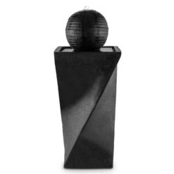 Schönbrunn Springbrunnen Kugelbrunnen Solar 200 L/h LED Basalt -Deutschland Klarstein Verkaufs-Shop 10027997 yy 0003 titel Duramaxx Schoenbrunn Solar Springbrunnen