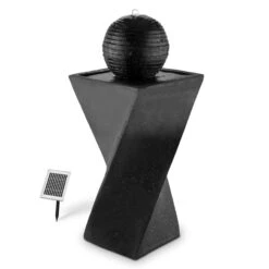 Schönbrunn Springbrunnen Kugelbrunnen Solar 200 L/h LED Basalt -Deutschland Klarstein Verkaufs-Shop 10027997 yy 0005 titel Duramaxx Schoenbrunn Solar Springbrunnen