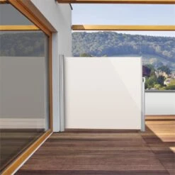 Bari 316 Seitenmarkise Seitenrollo 300x160cm Aluminium Creme -Deutschland Klarstein Verkaufs-Shop 10028013 yy 0003 ambient Blumfeldt Bari 316 Seitenmarkise