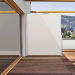 Bari 320 Seitenmarkise Seitenrollo 300x200cm Aluminium Creme -Deutschland Klarstein Verkaufs-Shop 10028019 yy 0003 ambient Blumfeldt Bari 320 Seitenmarkise