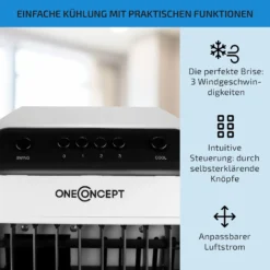 Carribean Blue 3-in-1 Luftkühler 402 M3/h 70 W 4 Ltr Oszillation Mobil 3 Carribean Blue 3-in-1 Luftkühler 402 M3/h 70 W 4 Ltr Oszillation Mobil -Deutschland Klarstein Verkaufs-Shop 10028181 de 0004 usp