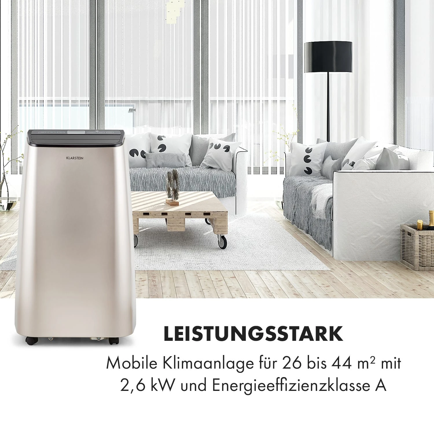 Metrobreeze 9 Paris A 3-in-1 Klimagerät 9.000 BTU/2,6 kW EEC A Metrobreeze 9 Paris A 3-in-1 Klimagerät 9.000 BTU/2,6 KW EEC A -Deutschland Klarstein Verkaufs-Shop 10028189 de 0002 logo