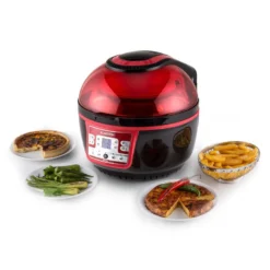 VitAir Turbo Heißluftfritteuse Rot-schwarz 1400W Grillen Backen 9l -Deutschland Klarstein Verkaufs-Shop 10028289 yy 0010 ambient 02 Klarstein VitAir Heissluftfritteuse