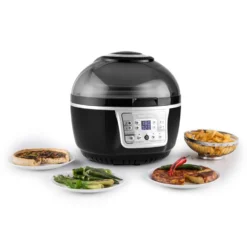 VitAir Turbo Heißluftfritteuse Grau-schwarz 1400W Grillen Backen 9l -Deutschland Klarstein Verkaufs-Shop 10028290 yy 0003 ambient klarstein vitair heissluft frieteuse
