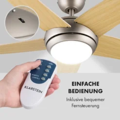 Bolero 2-in-1-Deckenventilator Leuchte 55W 10212m³/h Fernbedienung -Deutschland Klarstein Verkaufs-Shop 10028291 de 0003 logo
