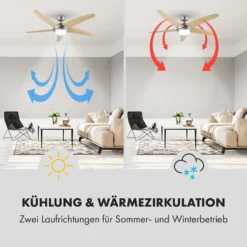 Bolero 2-in-1-Deckenventilator Leuchte 55W 10212m³/h Fernbedienung -Deutschland Klarstein Verkaufs-Shop 10028291 de 0004 logo