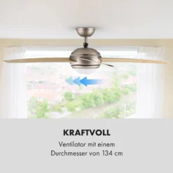 Bolero 2-in-1-Deckenventilator Leuchte 55W 10212m³/h Fernbedienung -Deutschland Klarstein Verkaufs-Shop 10028291 de 0005 logo