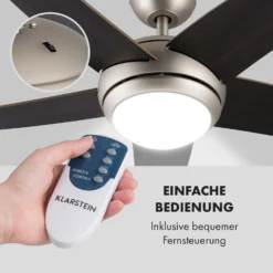 Bolero 2-in-1-Deckenventilator Leuchte 55W 10212 M³/h Fernbedienung -Deutschland Klarstein Verkaufs-Shop 10028292 de 0003 logo