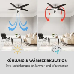Bolero 2-in-1-Deckenventilator Leuchte 55W 10212 M³/h Fernbedienung -Deutschland Klarstein Verkaufs-Shop 10028292 de 0004 logo
