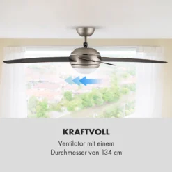 Bolero 2-in-1-Deckenventilator Leuchte 55W 10212 M³/h Fernbedienung -Deutschland Klarstein Verkaufs-Shop 10028292 de 0005 logo