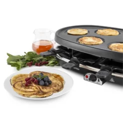 All-U-Can-Grill Raclette 4-in-1 Pancake Crêpes Steinplatte 8 Personen -Deutschland Klarstein Verkaufs-Shop 10028450 yy 0009 titel Klarstein All U Can Grill Raclettegrill 4in1