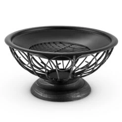 Tulip Feuerschale Ø75cmGrill Feuerstelle Funkenschutz Stahl Brüniert -Deutschland Klarstein Verkaufs-Shop 10028582 yy 0005 detail 05 Blumfeldt Tulip Feuerschale 75cm Grill