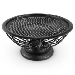 Tulip Feuerschale Ø75cmGrill Feuerstelle Funkenschutz Stahl Brüniert -Deutschland Klarstein Verkaufs-Shop 10028582 yy 0007 detail 07 Blumfeldt Tulip Feuerschale 75cm Grill