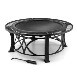 Ronda Feuerschale Ø95cm Grill Feuerstelle Funkenschutz Stahl Brüniert -Deutschland Klarstein Verkaufs-Shop 10028583 yy 0007 titel 07 Blumfeldt Ronda Feuerschale 95cm Grill
