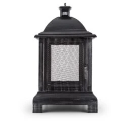 Loreo Feuerstelle Gartenkamin Feuerlaterne Gartenofen Stahl Brüniert -Deutschland Klarstein Verkaufs-Shop 10028584 yy 0003 front 03 Blumfeldt Loreo Gartenkamin Feuerstelle