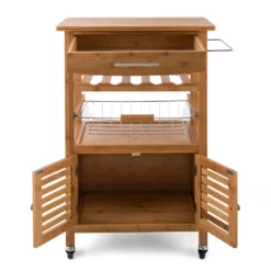 Louisiana Servierwagen Küchenwagen 5 Etagen Holz Handtuchhalter Mobil -Deutschland Klarstein Verkaufs-Shop 10028589 uk 0003 detail