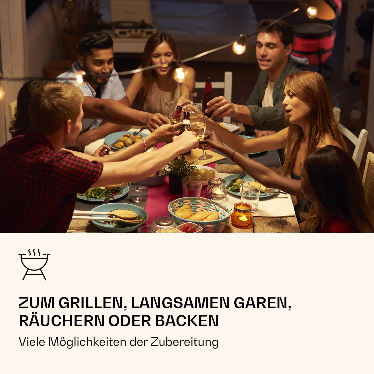 Princesize Kamado-Grill Keramikgrill Edelstahl-Grillrost Smoker BBQ Princesize Kamado-Grill Keramikgrill Edelstahl-Grillrost Smoker BBQ -Deutschland Klarstein Verkaufs-Shop 10029124 de 0002 logo