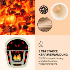 Princesize Kamado-Grill Keramikgrill Edelstahl-Grillrost Smoker BBQ 3 Princesize Kamado-Grill Keramikgrill Edelstahl-Grillrost Smoker BBQ -Deutschland Klarstein Verkaufs-Shop 10029124 de 0004 logo