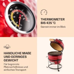Princesize Kamado-Grill Keramikgrill Edelstahl-Grillrost Smoker BBQ 4 Princesize Kamado-Grill Keramikgrill Edelstahl-Grillrost Smoker BBQ -Deutschland Klarstein Verkaufs-Shop 10029124 de 0005 logo