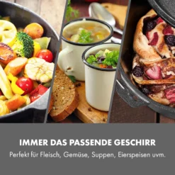 Hotrod 85 Dutch Oven BBQ-Topf 9 Qt / 8,5 Liter Gusseisen Schwarz -Deutschland Klarstein Verkaufs-Shop 10029167 de 0003 logo