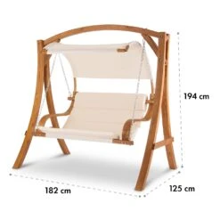 Maui Hollywoodschaukel 110 Cm 2-Sitzer Sonnensegel Polyester Lärche -Deutschland Klarstein Verkaufs-Shop 10029199 yy 0009 logo