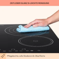 Virtuosa Keramikkochfeld Einbauherd 6500W 59x52cm 4 Zonen Glaskeramik -Deutschland Klarstein Verkaufs-Shop 10029239 de 0008 usp