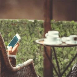 Fency Bright Leaf Sichtschutzzaun Windschutz 300x150 Cm Buche Hellgrün -Deutschland Klarstein Verkaufs-Shop 10029247 yy 0004 ambient Blumfeldt Fency Bright Leaf Sichtschutz