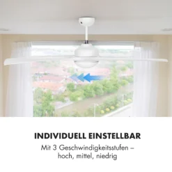 Figo 2-in-1-Deckenventilator Lampe Ø132cm 10.039m³/h Fernbedienung -Deutschland Klarstein Verkaufs-Shop 10029345 de 0005 logo