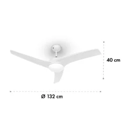 Figo 2-in-1-Deckenventilator Lampe Ø132cm 10.039m³/h Fernbedienung -Deutschland Klarstein Verkaufs-Shop 10029345 yy 0007 logo