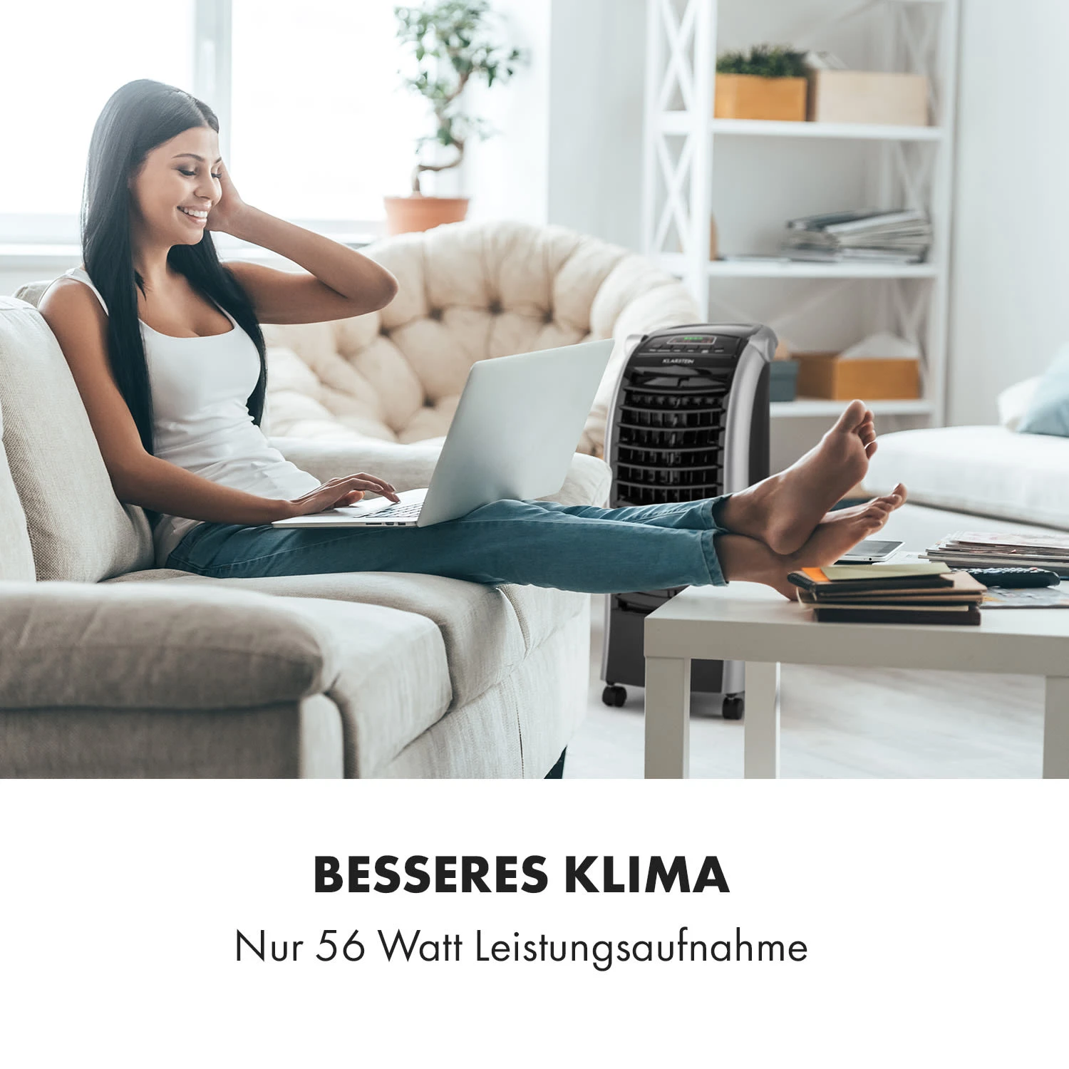 Maxfresh Ventilator Luftkühler 4-in-1-Funktion 6L-Tank 55W Timer Maxfresh Ventilator Luftkühler 4-in-1-Funktion 6L-Tank 55W Timer -Deutschland Klarstein Verkaufs-Shop 10029394 de 0004 logo