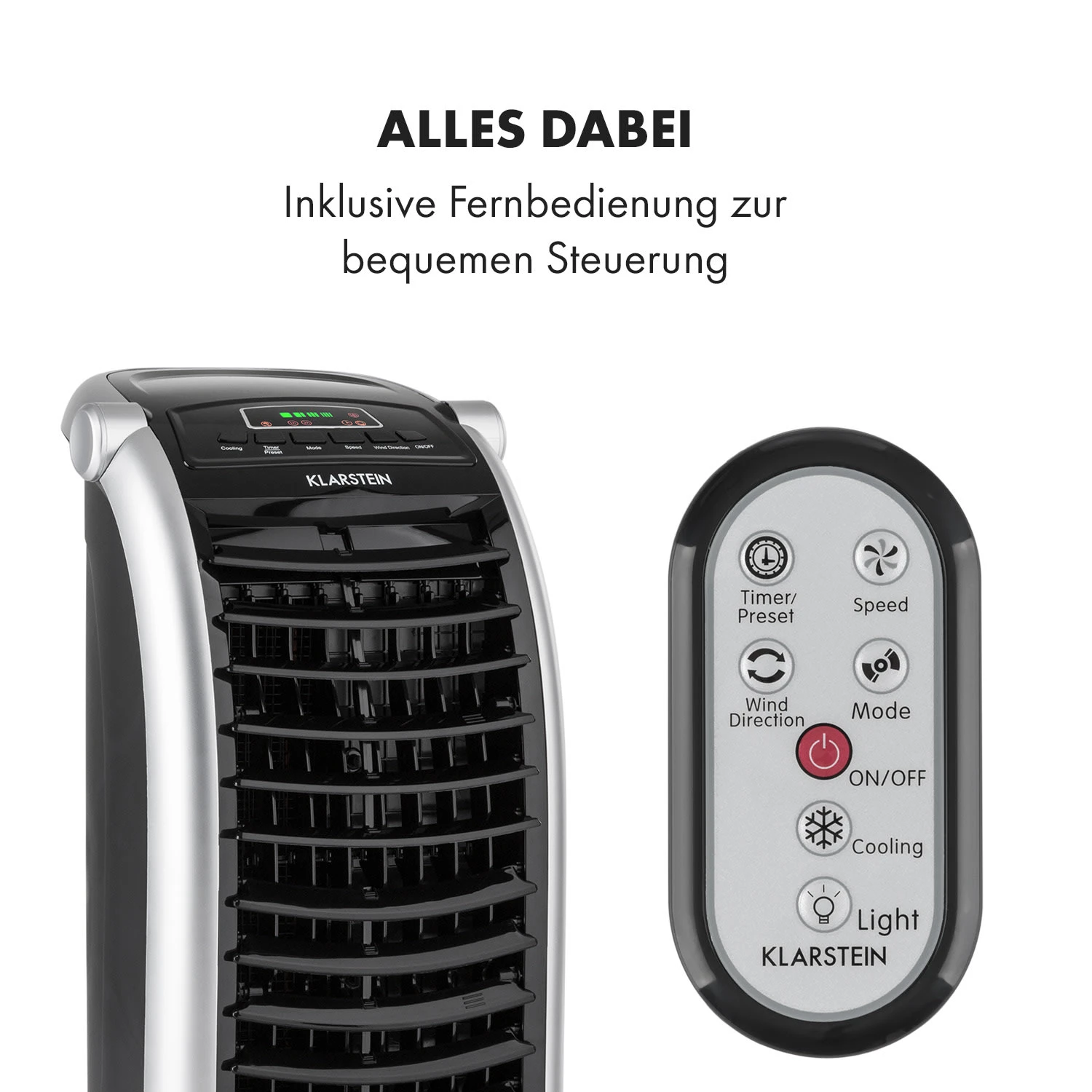 Maxfresh Ventilator Luftkühler 4-in-1-Funktion 6L-Tank 55W Timer Maxfresh Ventilator Luftkühler 4-in-1-Funktion 6L-Tank 55W Timer -Deutschland Klarstein Verkaufs-Shop 10029394 de 0008 logo