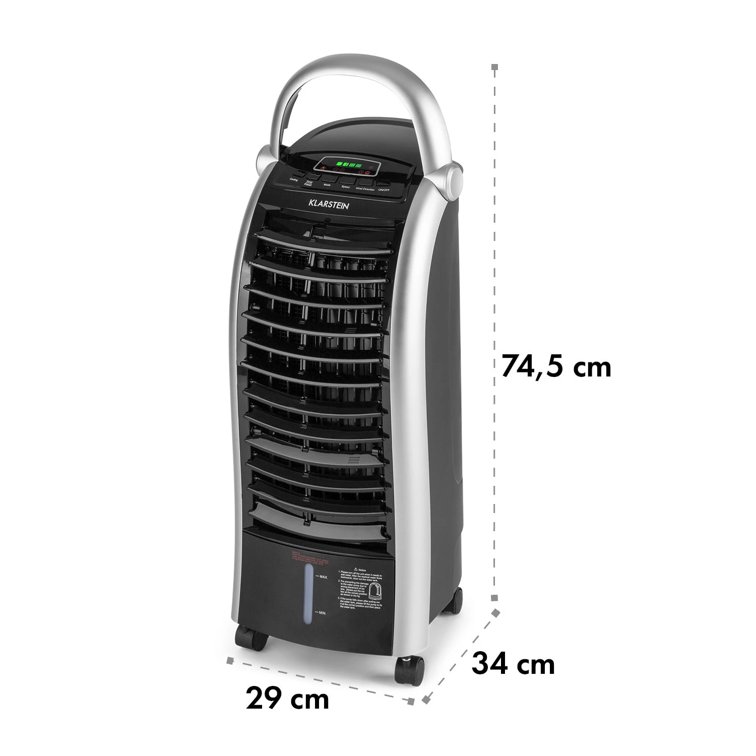 Maxfresh Ventilator Luftkühler 4-in-1-Funktion 6L-Tank 55W Timer Maxfresh Ventilator Luftkühler 4-in-1-Funktion 6L-Tank 55W Timer -Deutschland Klarstein Verkaufs-Shop 10029394 yy 0009 logo