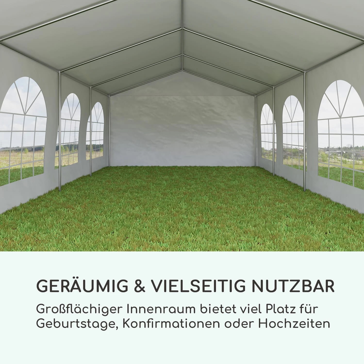 Sommerfest 4x8m 500 g/m² Partyzelt Festzelt PVC wasserdicht verzinkt Sommerfest 4x8m 500 G/m² Partyzelt Festzelt PVC Wasserdicht Verzinkt -Deutschland Klarstein Verkaufs-Shop 10029436 de 0003 logo