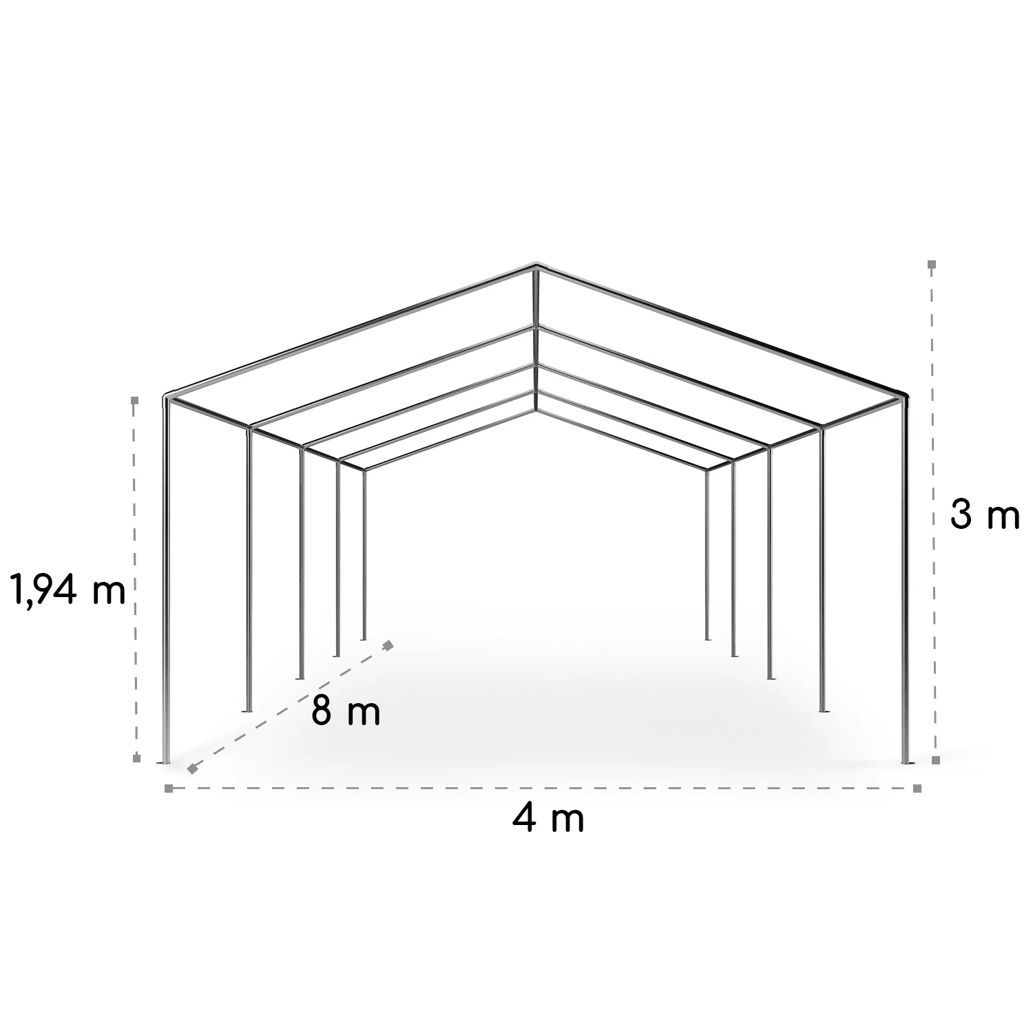 Sommerfest 4x8m 500 g/m² Partyzelt Festzelt PVC wasserdicht verzinkt Sommerfest 4x8m 500 G/m² Partyzelt Festzelt PVC Wasserdicht Verzinkt -Deutschland Klarstein Verkaufs-Shop 10029436 yy 0010 logo