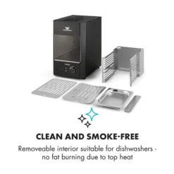 Steakreaktor 2.0 Indoor Grillgerät 850 °C 1600W Infrarot Made In Germany -Deutschland Klarstein Verkaufs-Shop 10029610 yy 0008 logo Klarstein Steakreaktor Indoor Grillgeraet black reedit v2